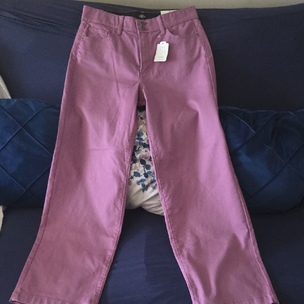 Purple Wide-Leg Pants